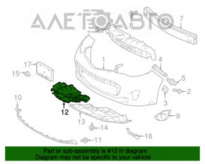 Protecție motor dreapta Toyota Avalon 13-15 pre-restilizare, suport rupt, rupturi, zgârieturi