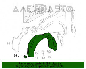 Bara de protecție față dreapta Toyota Avalon 13-18