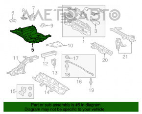 Корыто багажника Toyota Prius 30 10-15 примято