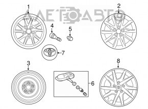 Roata de 17 inch pentru Toyota Prius V 12-17