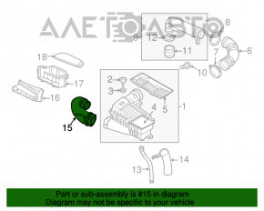 Воздуховод воздухоприемник-фильтр VW Beetle 12-19 2.5 новый OEM оригинал