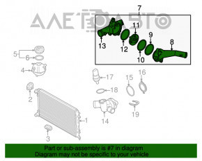 Carcasa termostat VW Beetle 12-19 2.5 noua originala OEM