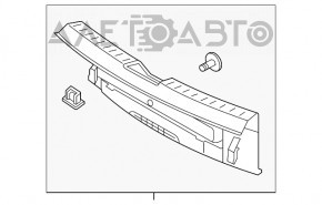 Накладка проема багажника VW Beetle 12-19 черн, царапины