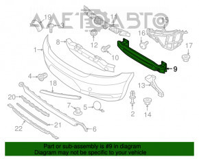 Amplificatorul pentru bara spate VW Beetle 12-19