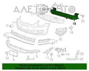 Amplificatorul de bara fata VW Beetle 12-16 nou TW neoriginal