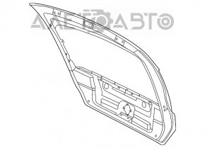 Ușa portbagajului goală VW Beetle 12-19, cu o îndoitură în partea stângă sub spoiler