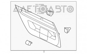 Capacul portbagajului inferior al VW Beetle 12-19 negru, zgârieturi