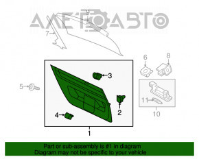 Capacul portbagajului inferior al VW Beetle 12-19 negru, zgârieturi