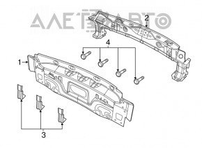 Panoul din spate al VW Beetle 12-19, set de 4 piese.