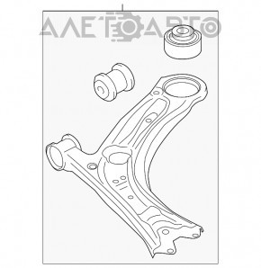 Maneta inferioara fata stanga VW Beetle 12-19 nou original OEM