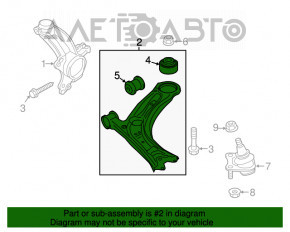 Maneta inferioara dreapta fata VW Beetle 12-19 nou original OEM