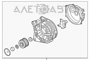 Генератор VW Jetta 15-18 USA 1.4T гудит