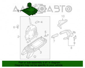 Ручка КПП VW Jetta 11-18 USA черн