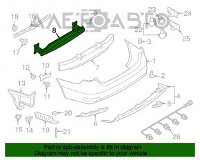 Amplificatorul pentru bara spate VW Jetta 11-18 SUA