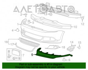 Buza bara fata VW Jetta 11-14 SUA