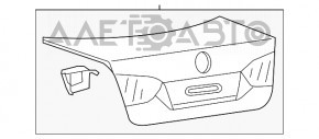 Крышка багажника VW Jetta 11-14 USA, серебро LA7P, тычки