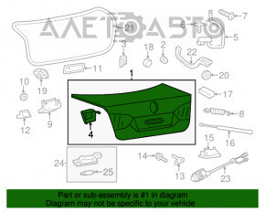 Capac portbagaj VW Jetta 11-14 SUA nou, neoriginal