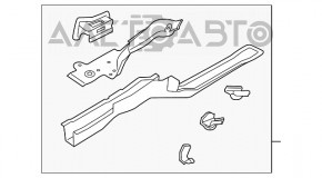 Четверть передняя левая VW Jetta 11-18 USA графит, замят низ стойки