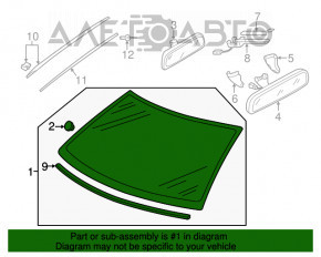 Лобовое стекло VW Jetta 11-18 USA