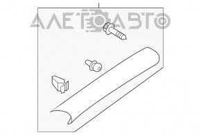 Capacul suportului frontal dreapta superioara VW Passat b8 16-19 SUA bej, pentru curatare chimica.