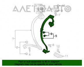 Centura de siguranță centrală spate VW Passat b8 16-19 USA bej