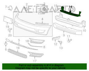 Montare bara fata centrala VW Passat b7 12-15 SUA