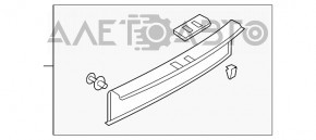 Capac portbagaj VW Tiguan 09-17 negru, zgarieturi, crapaturi