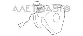 Airbagul de siguranță în volan pentru șoferul VW Tiguan 11-17 tip 3.