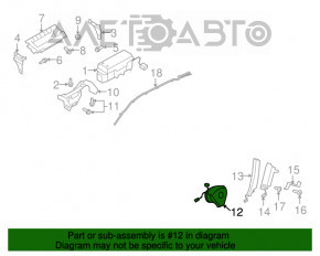 Airbagul de siguranță în volanul șoferului VW Tiguan 11-17 tip 3