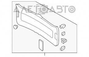 Capac portbagaj VW Tiguan 09-17, negru, cu o lovitura