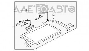 Geam panoramic pentru VW Tiguan 09-17