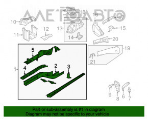 Bara din față stânga VW Tiguan 09-17 albă.