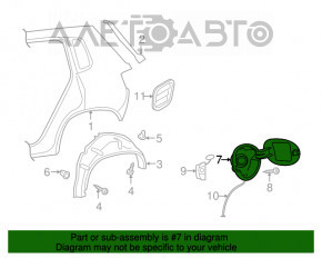 Capac rezervor combustibil VW Tiguan 09-17 complet