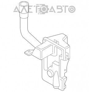 Rezervorul de spălare a parbrizului pentru VW Tiguan 09-17 cu gât nou original OEM