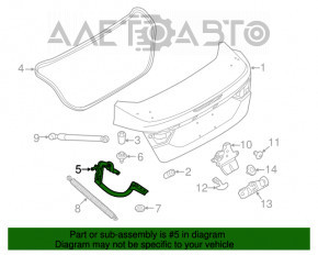 Buclele capacului portbagajului dreapta Ford Focus mk3 11-18 4d