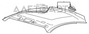 Acoperirea tavanului pentru Ford Mustang mk6 15- coupe, cu hands free, negru, rupturi, indoituri.