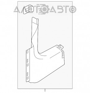 Capacul amortizorului frontal dreapta jos Ford Mustang mk6 15- negru, uzat