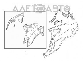 Placa de ventilație stânga Ford Mustang mk6 15-