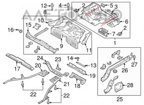 Корыто багажника Ford Mustang mk6 15-графит J7