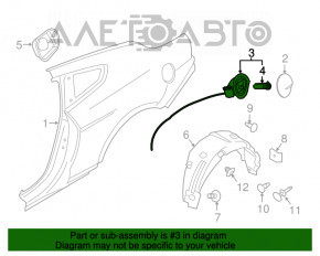 Корпус лючка бензобака Ford Mustang mk6 15- купе