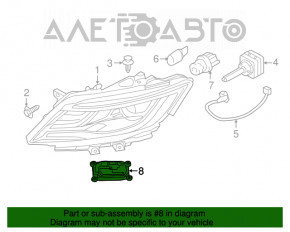 Blocul de aprindere Ford Mustang mk6 15- stânga