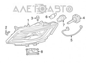 Blocul de aprindere Ford Mustang mk6 15- stânga