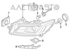 Lampa xenon Ford Mustang mk6 15-