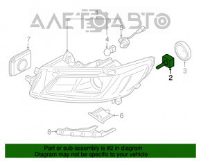 Lampa de xenon Lincoln MKX 16-