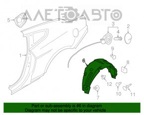 Aripa spate stânga Ford Mustang mk6 15-