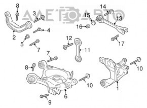 Цапфа задняя правая Ford Mustang mk6 15-