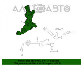 Цапфа со ступицей передняя левая Ford Mustang mk6 15-