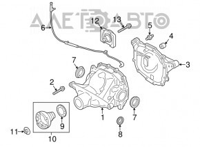 Задний дифференциал редуктор Ford Mustang mk6 15- 3.7, 5.0