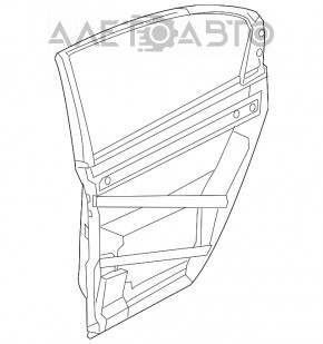 Ușă asamblată spate stânga Honda Accord 13-17