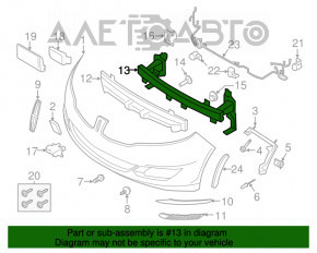 Усилитель переднего бампера Lincoln MKZ 13-16